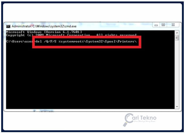 Cara mengatasi printer ready tidak bisa print dengan CMD