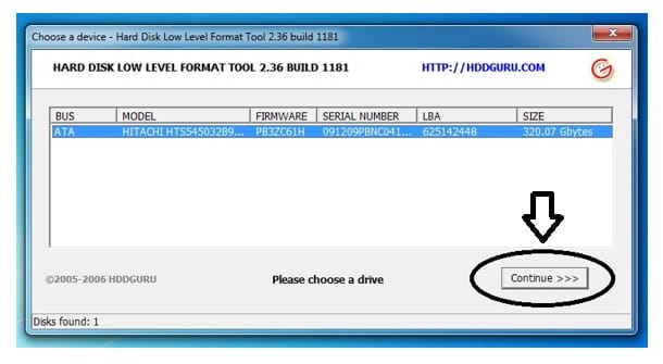 Cara menggunakan low level format