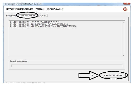 Cara Membaiki Hardisk Rosak dengan low level format