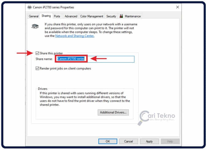 Cara Sharing Printer di Windows dengan LAN