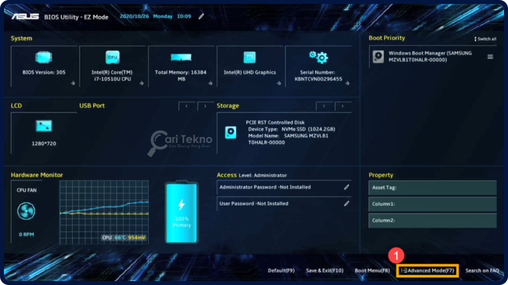 bios uefi advanced mode