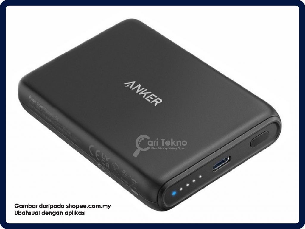 anker a1619 powercore magnetic 5k wireless 5000mah power bank