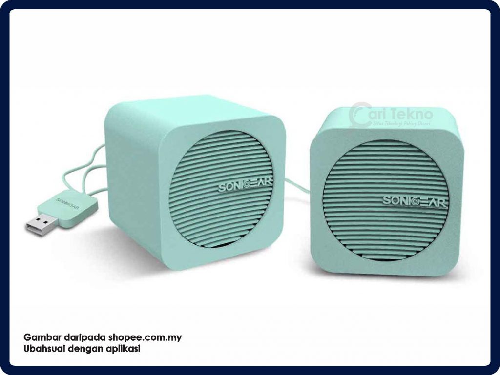 sonicgear blue cube bluetooth portable speakers