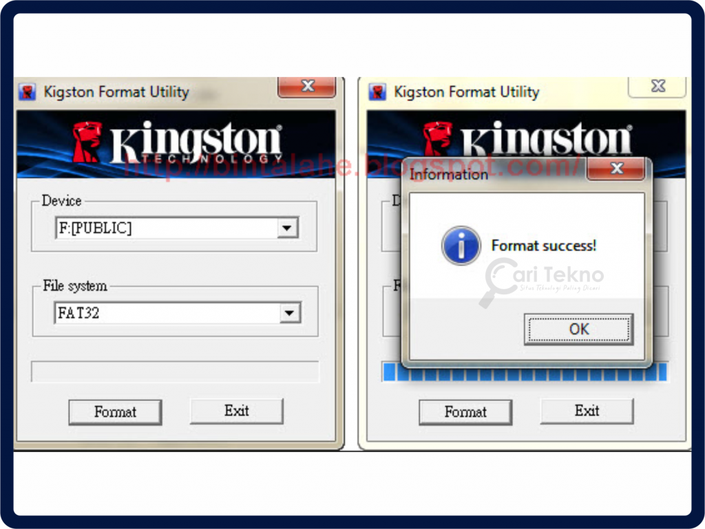 aplikasi kingston format utility