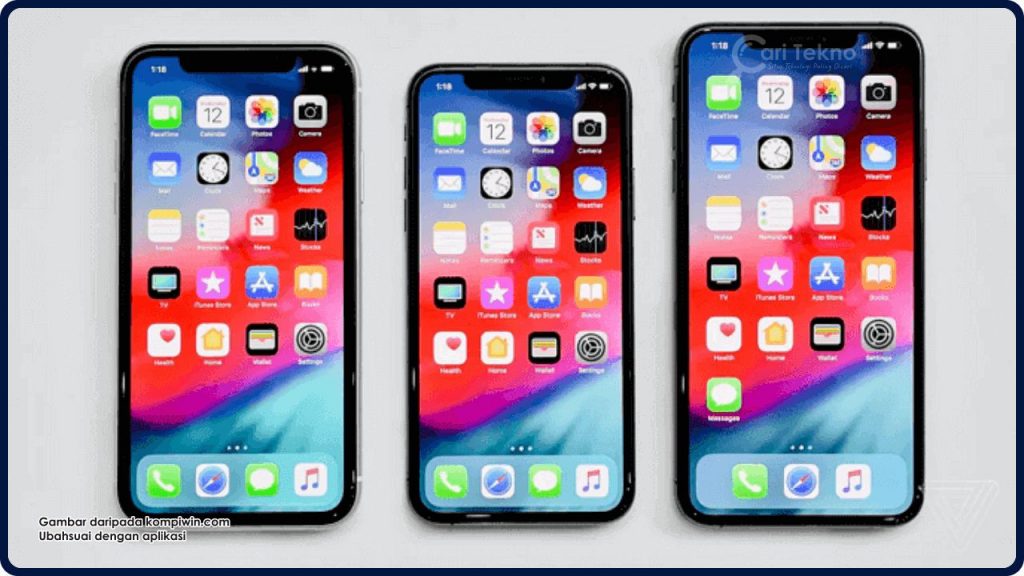 beza iphone x xr dan xs