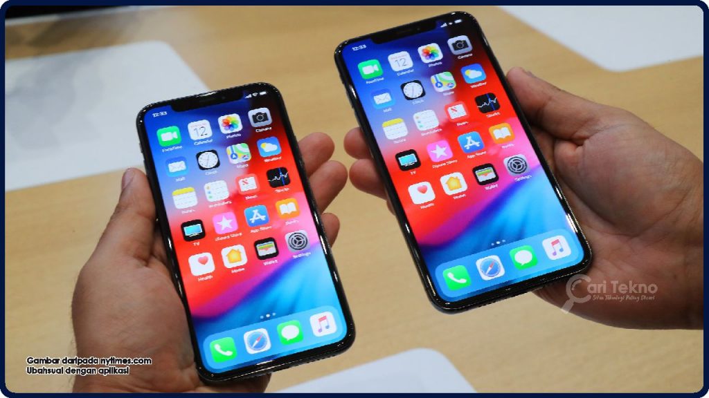 reka bentuk iphone xs dan xs max