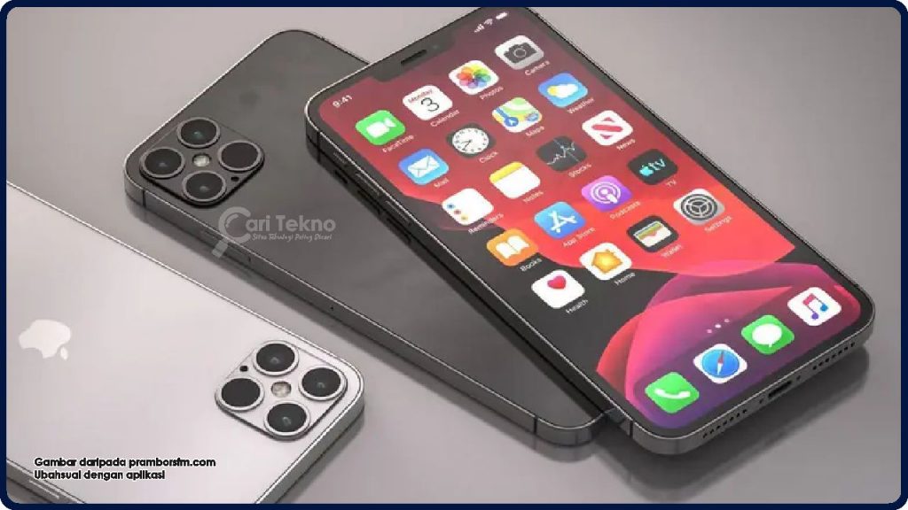 reka bentuk iphone 12 dan 13 pro max