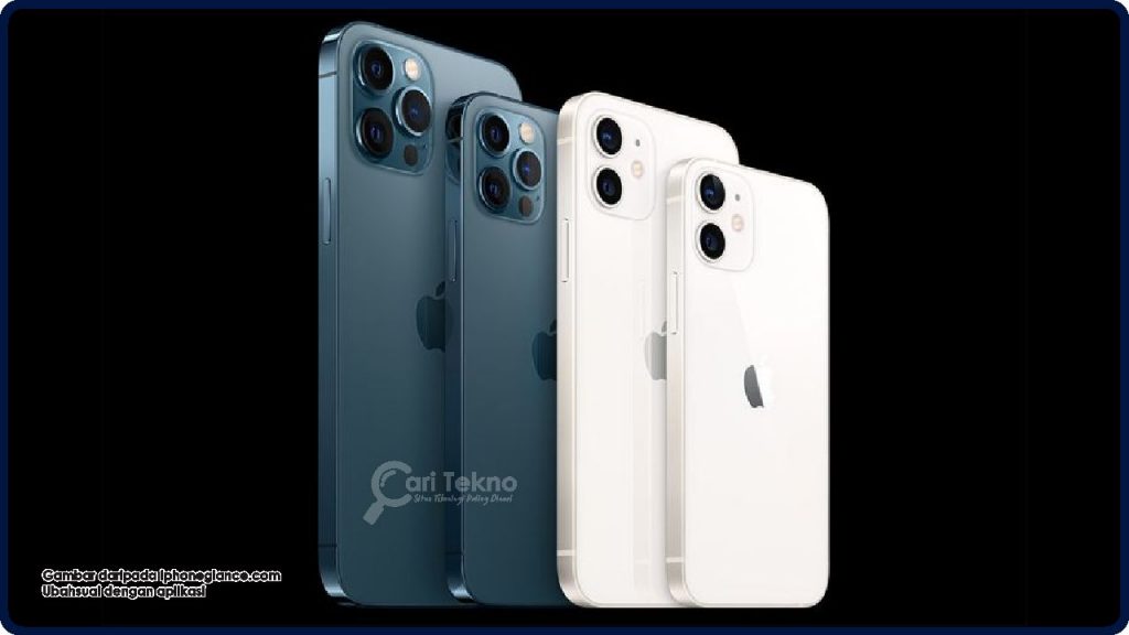 reka bentuk iphone 12 dan 12 pro