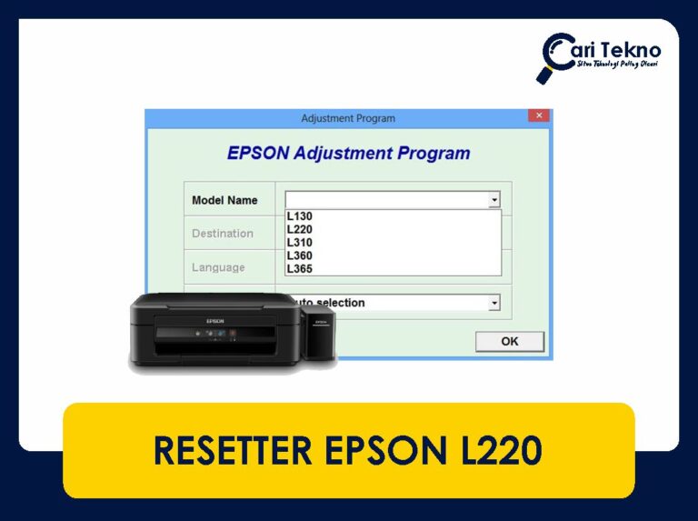 resetter epson l220 punca & cara reset epson l220