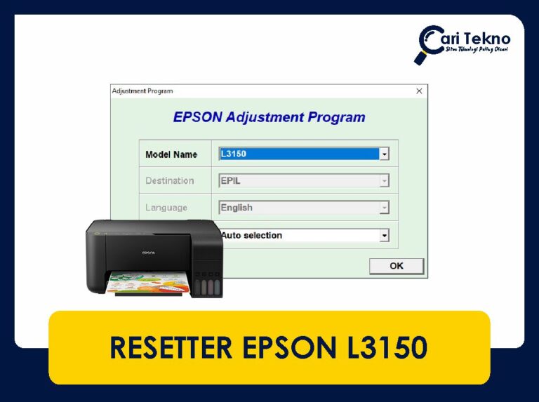 resetter epson l3150 punca & cara reset epson l3150