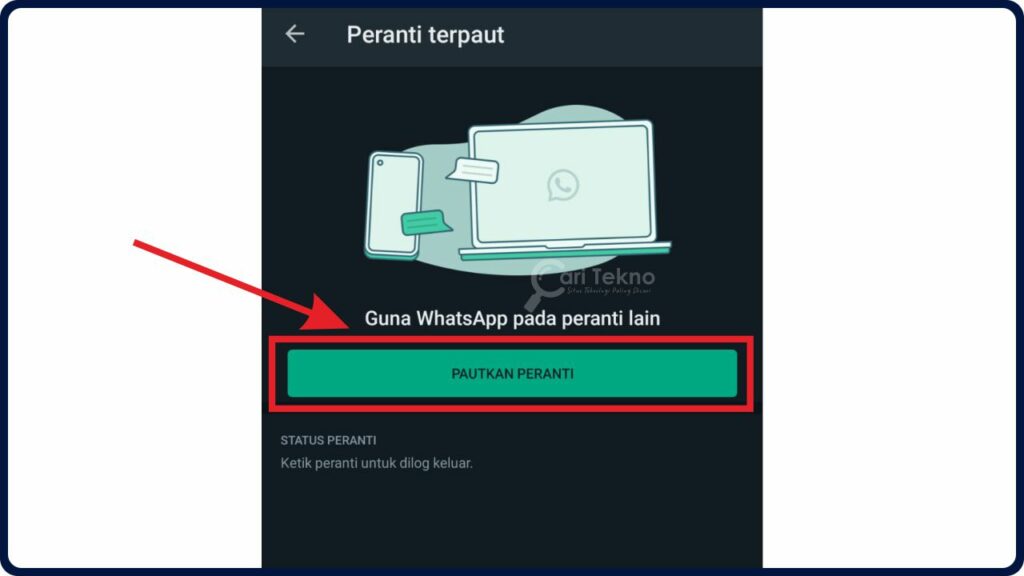 klik butang pautkan peranti