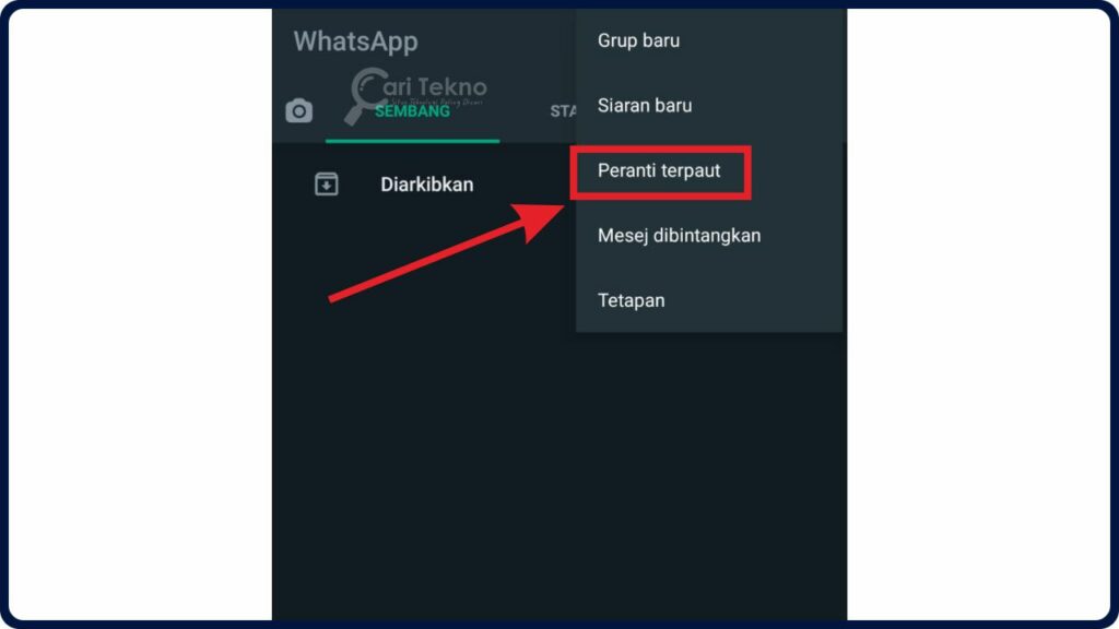 klik pada icon tiga titik di sudut kanan atas