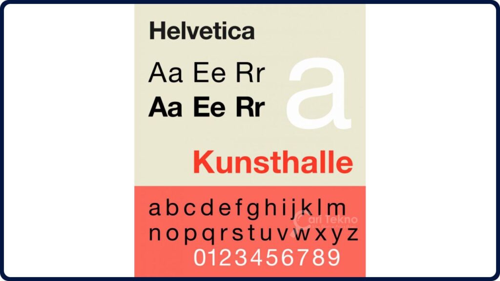 font surat rasmi helvetica