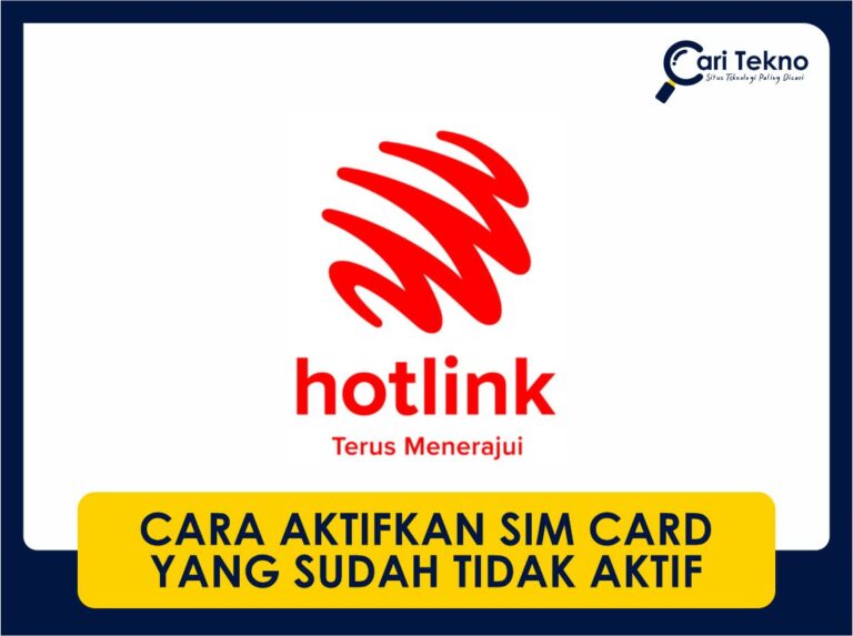 cara aktifkan sim card yang sudah tidak aktif