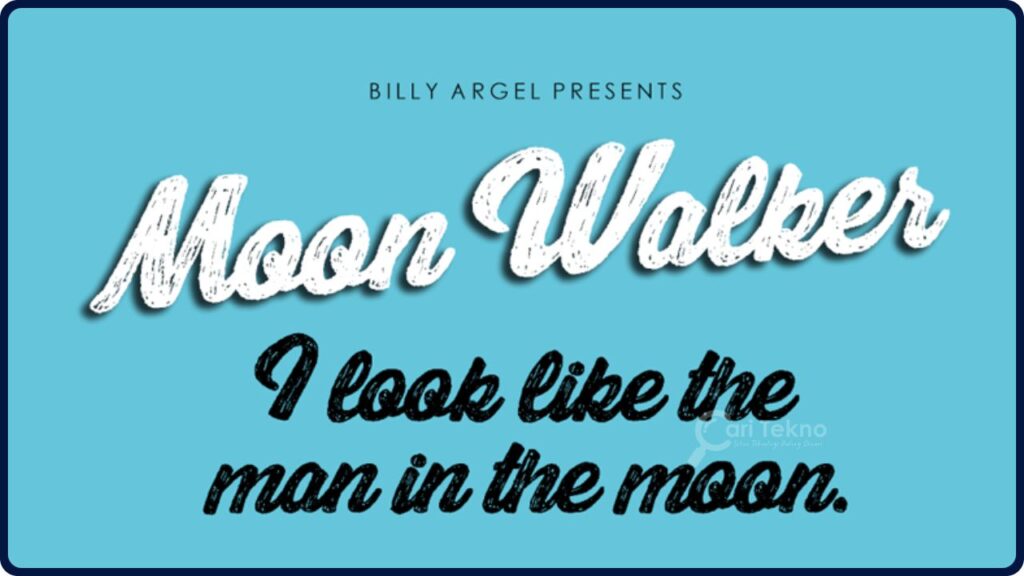 jenis tulisan font cantik bersambung font moon walker