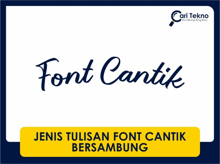 jenis tulisan font cantik bersambung untuk reka bentuk