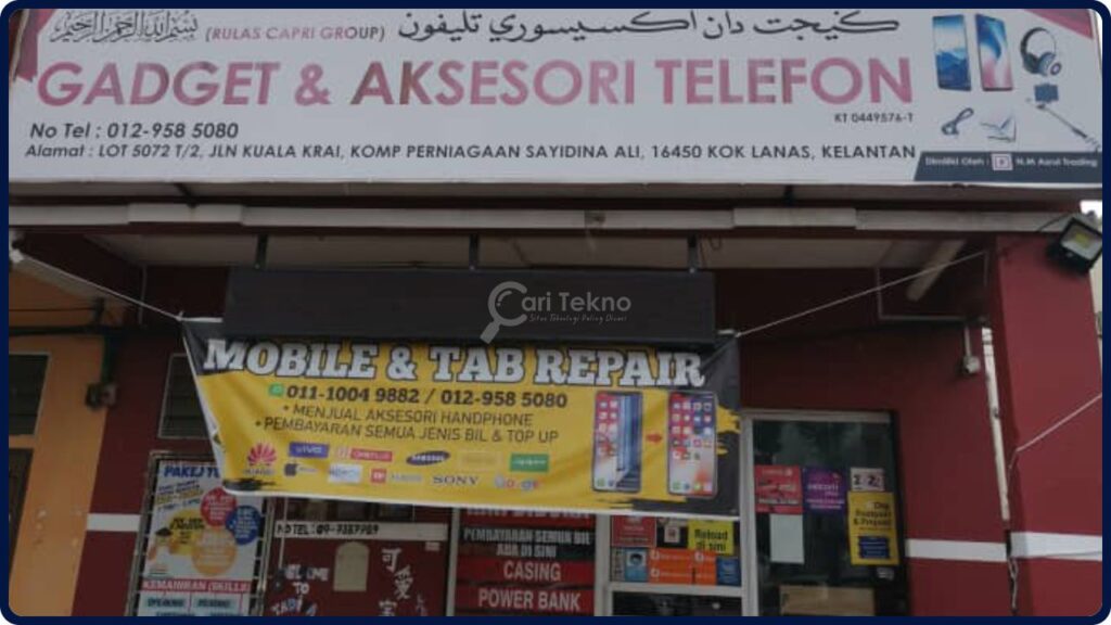 kedai baiki telefon kok lanas nma gadget aksesori & repair hp