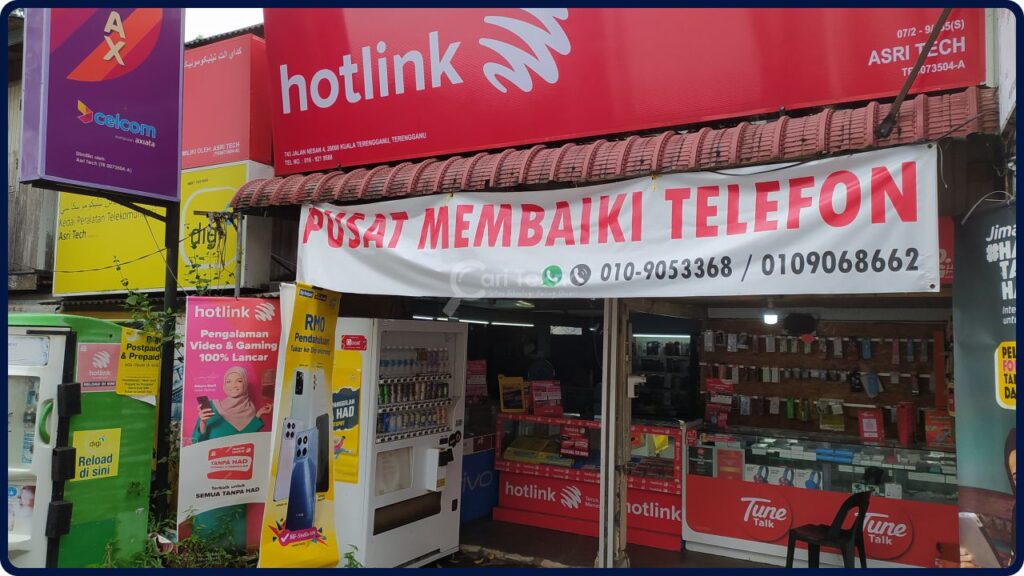 kedai baiki telefon kuala terengganu asri tech (pusat membaiki telefon)