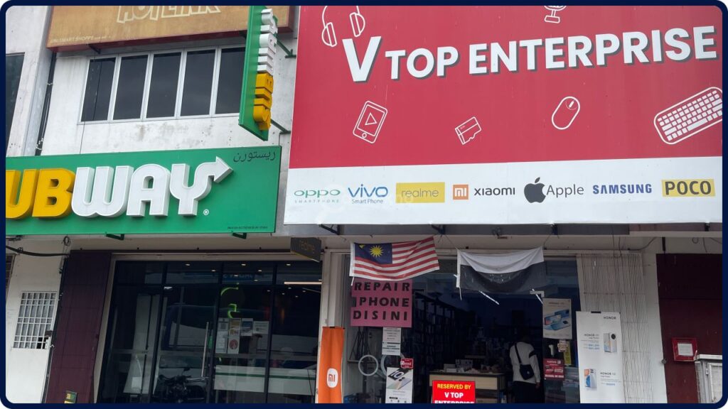 kedai baiki telefon temerloh v top enterprise