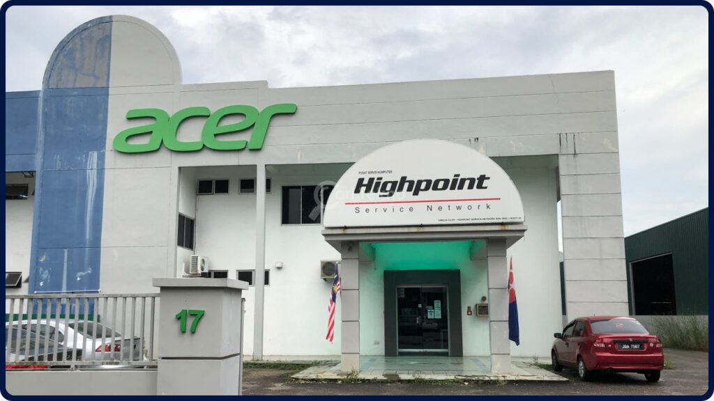 acer sales & services sdn. bhd. @ taman perindustrian sri plentong